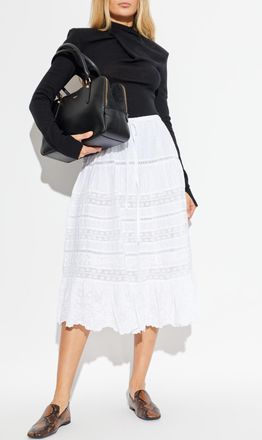 LoveShackFancy Donna Skirt, Womens, White