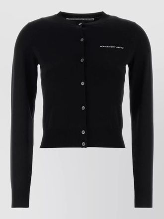 Alexander Wang knit cardigan featuring ribbed cuffs hem