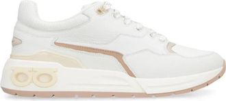 Ferragamo White Cosma Low Top Sneakers, Size 5.5