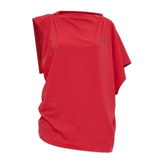 Vivienne Westwood Tops, Dames, Rood, S, Katoen, Hebo T-shirt