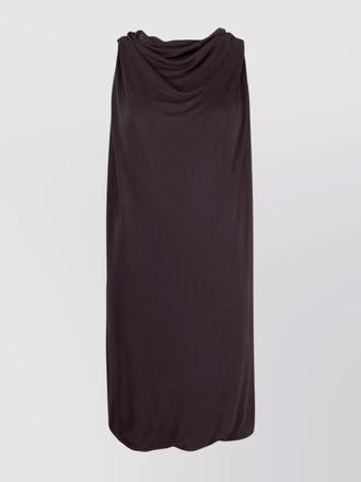 Lanvin draped sleeveless maxi dress