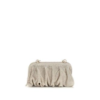 Benedetta Bruzziches Silver Aluminum Clutch Womens Bag