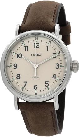 Timex Easy Reader Main Line Quartz Cream Dial Mens Watch TW2V27800