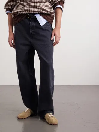 Officine Creative Repertoire 001 Leather-Trimmed Suede Sneakers