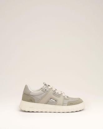 Ami Grey Cowhide Leather A Walk Sneakers Grey - 36 - Unisex