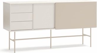 Teulat Aparador 3 cajones 2 puertas crema y arena