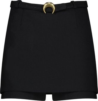 Marine Serre Mini Jupe-Short - Dames - Korte rokken - Zwart - M - Rokken