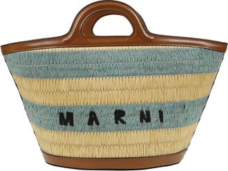 Marni Tassen, Dames, Veelkleurig, ONE Size, Katoen, Tropicalia Tote Bag