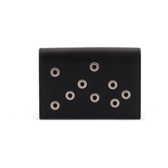 Jil Sander Wallets & Cardholders, male, Black, Size: ONE SIZE Black Wallet with Studs and Logo