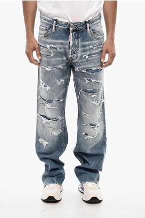 Dsquared2 Jeans Distressed Baggy Fit a Vita Regolare taglia 48