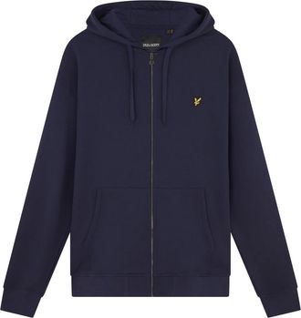 Lyle & Scott Hoodies & sweatvesten, Heren, Blauw, 2Xl, Mid Layers Zip Door Hoodie