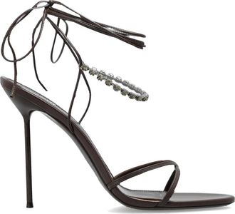 PARIS TEXAS Lidia Sandalen met Hak - Dames - Sandalen met hakken - Bruin - 38 1/2 EU - Leer - Schoenen