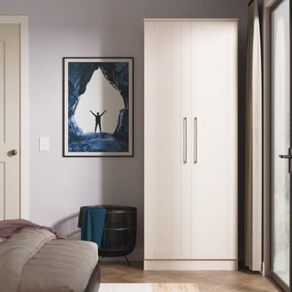 Welcome Furniture Malton Ready Assembled 2 Door Wardrobe in Kashmir Ash - Welcome Furniture | TJ Hughes