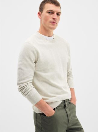 Le 31 Mens Honeycomb knit sweater