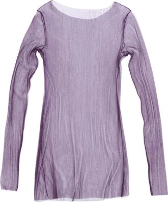 Cortana T de Tul Top - Dames - Longsleeves - Paars - S - Tule - Tops