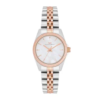 Rhodenwald & Söhne Womens Female Stainless steel Watch 27,5 mm - Silver & Rose Gold Stainless Steel (archived) - One Size