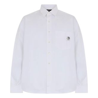 Diesel Formal Shirts, male, White, Size: M Long-sleeved Shirt