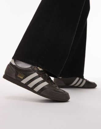 adidas Originals Japan - Sneakers kaki scuro e bianche-Grigio