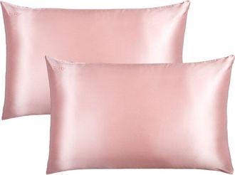 Blissy Set Of 2 100% Mulberry Silk Pillowcases