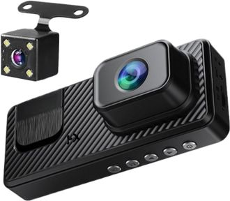 OEM Para C&aacute;mara De Salpicadero Grabadora De Conducci&oacute;n De 3 Canales, Grabadora De Im&aacute;genes De Visi&oacute;n Trasera Con Wi-fi, Visi&oacute;n Infrarroja 1080p Para Punto