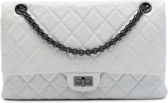 Chanel Pre-owned Reissue Flap - Dames - Vintage Schoudertas - Wit - ONE Size - Leer - Vintage