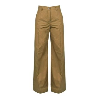 8pm Wide Trousers, female, Brown, Size: XS Pantalone Istanbul