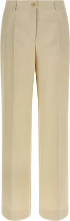 P.A.R.O.S.H. Beige Viscose Casual Womens Pants