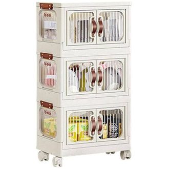 Trade Shop Trade Shop - Scatola Portaoggetti Contenitori Salva Spazio Con Coperchio E Ruote Arredo Casa