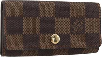 Louis Vuitton Pre-owned Accessories, female, Brown, Size: ONE SIZE Pre-owned Canvas Key Holder