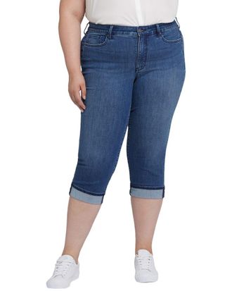 NYDJ Nydj Plus Marilyn Blue Ridge Crop Jean