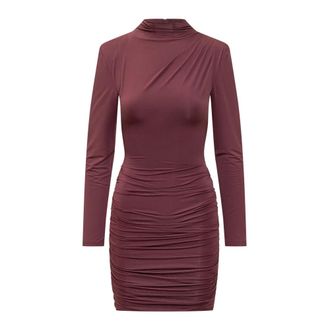 Rotate Rotate Birger Christensen, Dames, Jurken, Bruin, Maat: M Viscose