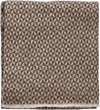 Di Maestro Di Maestro Garfagnana Geometric Pattern Italian Cotton Throw