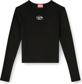 Diesel Dames, Tops, Zwart, Maat: S Katoen