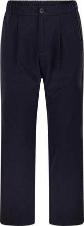 Herno Stretch Techno Nylon joggingbroek met plooien