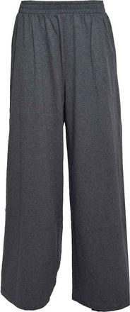 Norma Kamali Wide-Leg Stretch Cotton Sweatpants