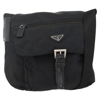 Prada Pre-owned Vintage Crossbody Bag - Dames - Pre-owned - Zwart - Maat: ONE Size Leer