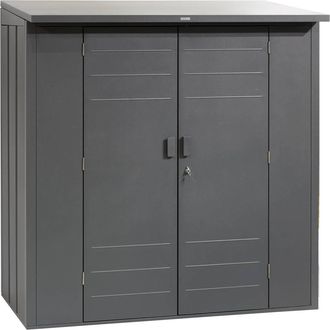 Hesperide Caseta De Jard&iacute;n Forgia Gris Grafito De Acero Curvado 191x117x200 Cm - Hesp&eacute;ride