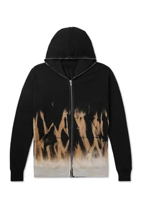 Rick Owens Oversized Printed Cotton-Jersey Hoodie