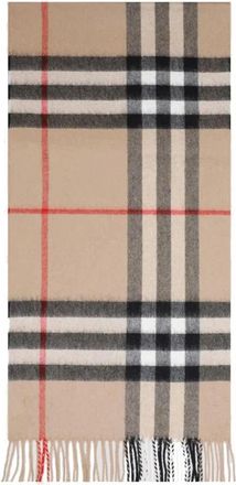 Burberry Bruin Geruit Sjaal Accessoires - unisex - Wintersjaals - Veelkleurig - ONE Size - Wol - Accessoires