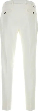 Pantaloni Torino Stretch Viscose Blend Trousers - White