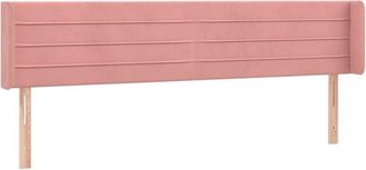 vidaXL Cabecero De Terciopelo Rosa 183x16x78/88 Cm Vidaxl