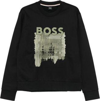 HUGO BOSS Logo-print Cotton Sweatshirt