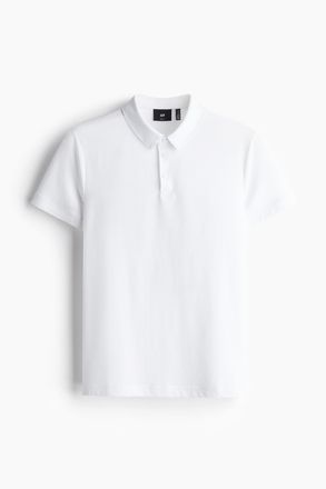 H&M COOLMAX Poloshirt Slim Fit - White