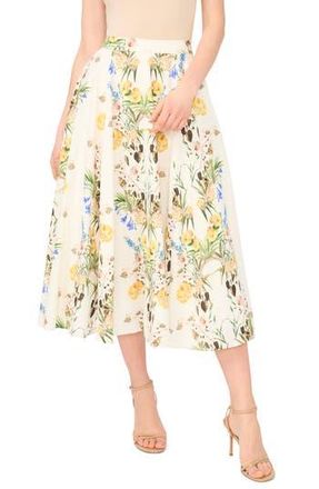 Ted Baker Linen Blend A-Line Midi Skirt in Ultra White at Nordstrom Rack, Size 10
