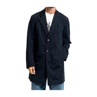 HUGO BOSS Jassen, Heren, Blauw, XL, Single-Breasted Coats