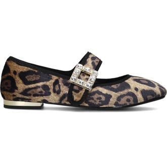 Stefano Lauran Schoenen, Dames, Bruin, 41 EU, Bruin Velvet Ballerina Adorno Schoenen