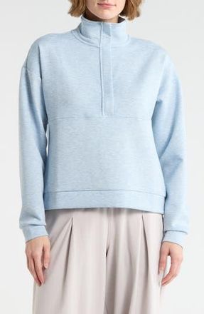 Yogalicious Skyline Scuba Knit Half Zip Sweatshirt in Heather Thunderstorm at Nordstrom Rack, Size X-Large