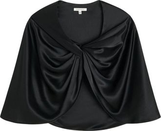 By Malene Birger Jassen, Dames, Zwart, ONE Size, Polyester, Pinlos Cape