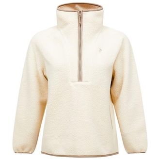 Peak Performance Naturerush Pile Half Zip Fleecepullover f&uuml;r Damen | wei&szlig;/beige