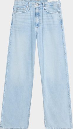 Rag & Bone Featherweight Logan Mid-Rise Wide-Leg Jeans